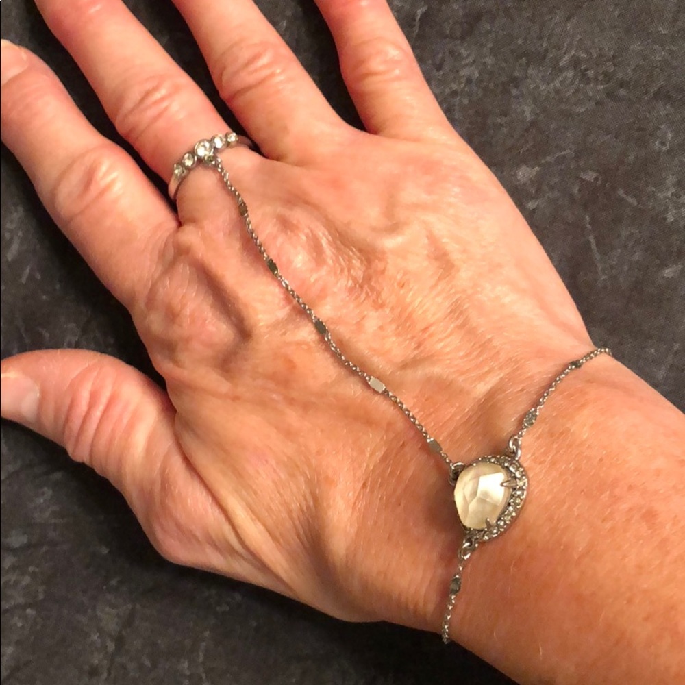 Wrist to finger ring